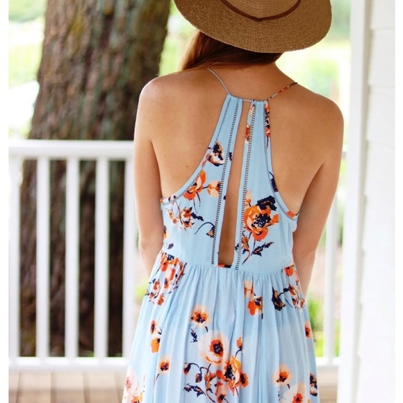 Blue Floral Sundress, 6 - Picture 4 of 10